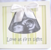 Love at First Sight Ultrasound Photo Frame